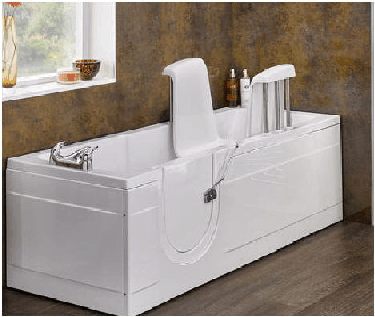 Bath with door and seat fashion